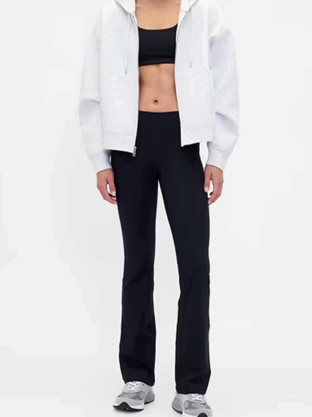 Gap Leggings - black Gapfit Mid Rise Power Boot Leggings